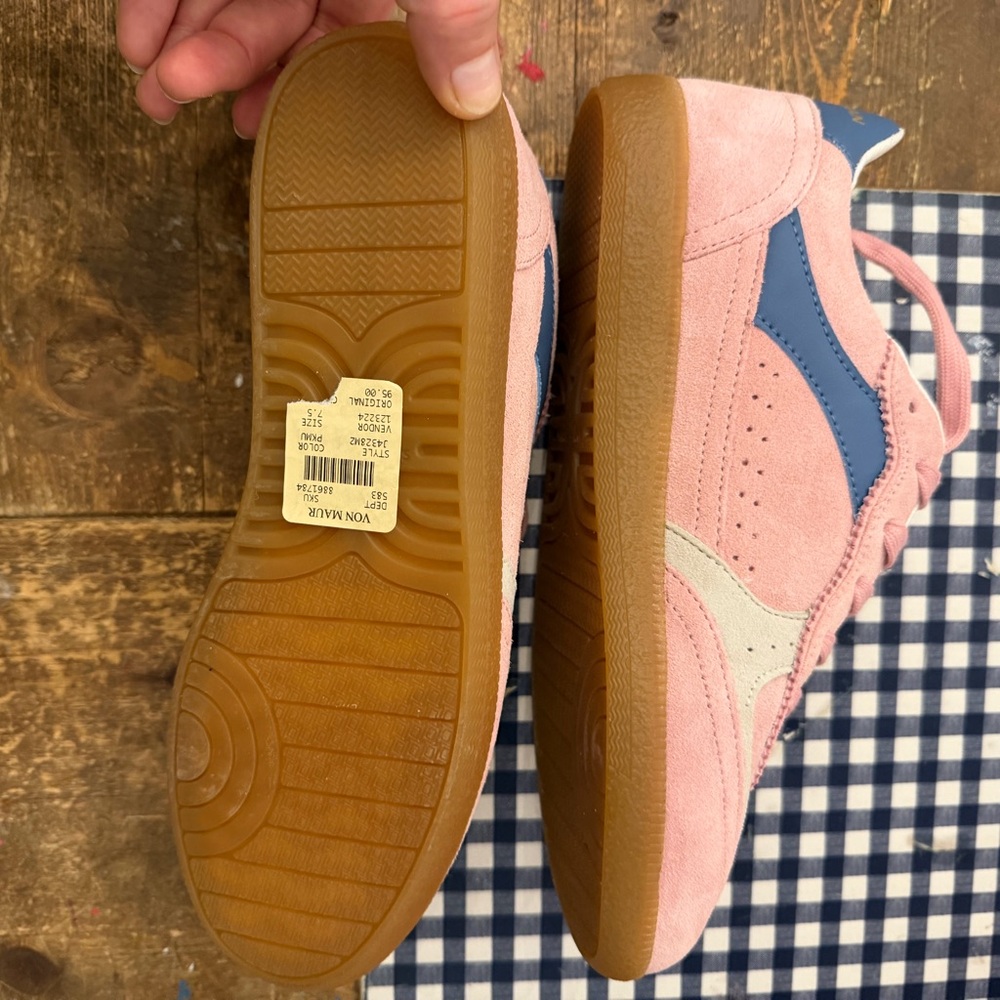 Sam Edelman Pink and Blue Sneakers